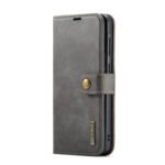 DG.MING Two-Folding Cowhide Texture Case for Samsung Galaxy A36 Gray