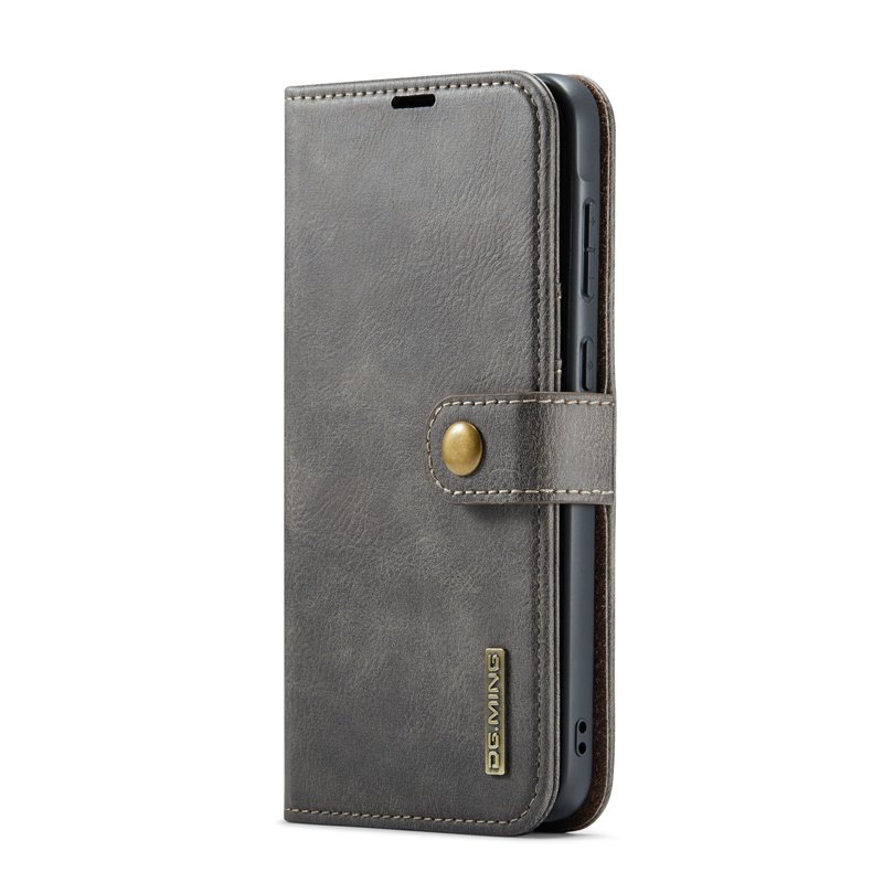 48620250417153809.jpg DG.MING Two-Folding Cowhide Texture Case for Samsung Galaxy A36 Gray - Image 1
