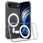 Magnetic Anti Scratch Shockproof TPU+PC Case for iPhone 17 Air Transparent