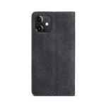 CaseMe-013 TPU Business Style Vintage Matte Horizontal Flap Leather Case for iPhone 12 Mini Black - Image 2