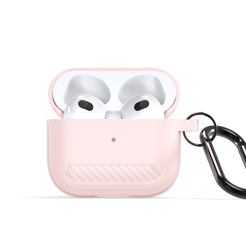 50120240116133803.jpg DUX DUCIS PECB Series TPU Case with Hook for AirPods 3 Pink - Image 1