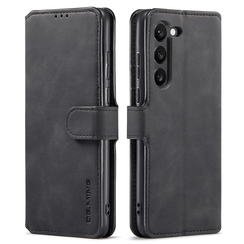 50220230426170320.jpg DG.MING Retro Oil Side Horizontal Flip Case for Samsung Galaxy S23 Black - Image 1