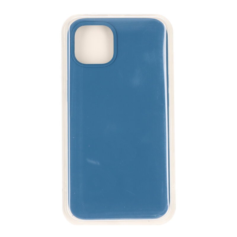 50420220806103239.jpg Full Pure Color Liquid Silicone Case Without Logo for iPhone 14 Blue Cobalt - Image 1