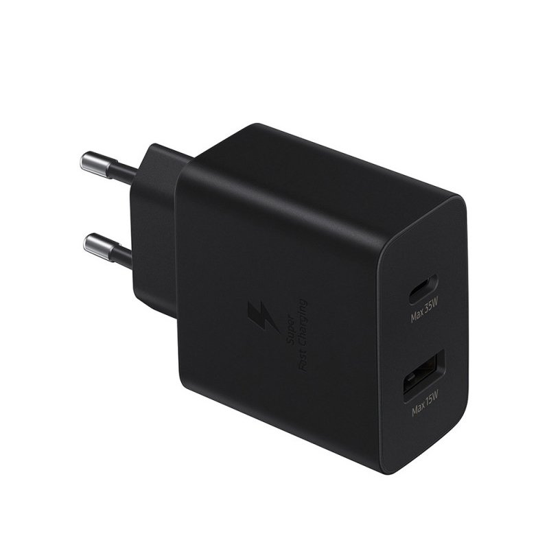 51420241018101851.jpg 35W Type-C+USB Port Charger with Package for Samsung Black OEM EU Plug without Logo - Image 1