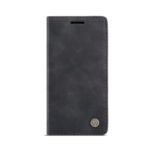 CaseMe-013 TPU Business Style Vintage Matte Horizontal Flap Leather Case for iPhone 12 Mini Black