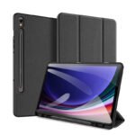 DUX DUCIS DOMO Series Luxury Smart Wake Sleep Trifold-Stand Protective Case for Samsung Galaxy Tab S9 X716/X710 Black
