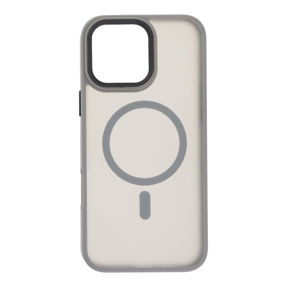 53020241203095125.jpg Magnetic Skin Feel Frosted Translucent Case for iPhone 12/12 Pro Gray - Image 1