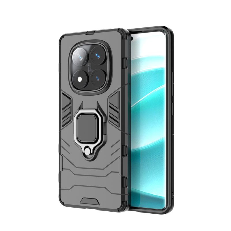 53320250224104556.jpg Panther Series Shockproof Case for Xiaomi Redmi Note 14 Pro 4G Black - Image 1