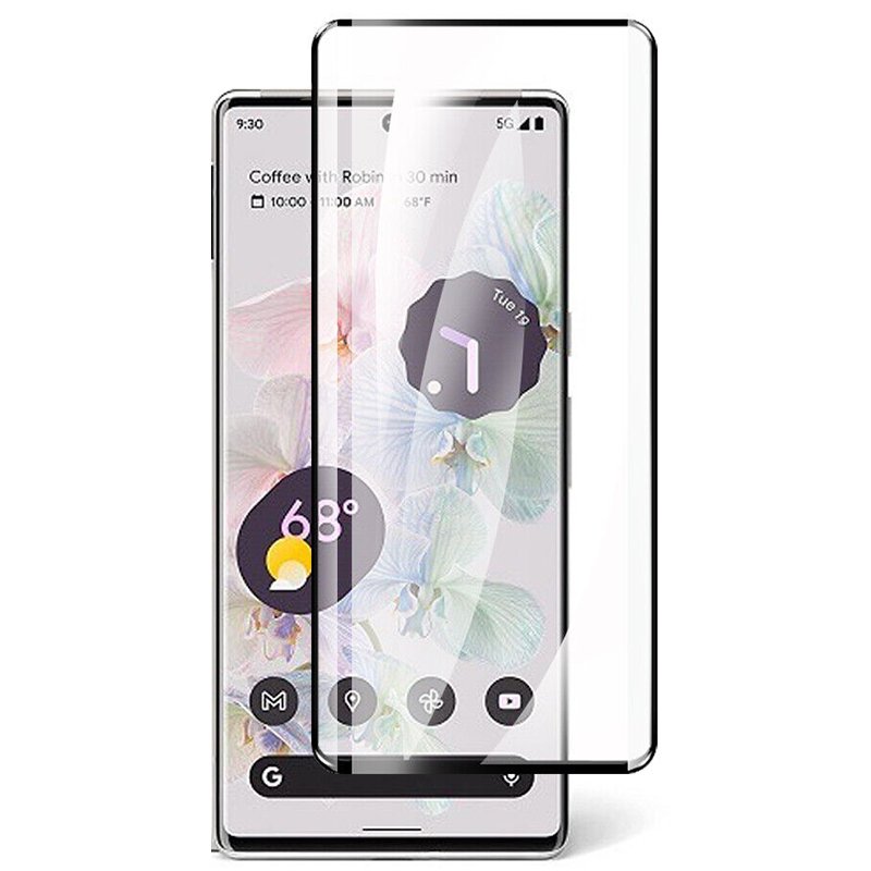 53720221109102925.jpg Around Glue Full Screen Tempered Glass Screen Protector for Google Pixel 7 Pro Black - Image 1