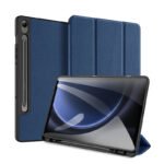 DUX DUCIS DOMO Series Luxury Smart Wake Sleep Trifold-Stand Protective Case for Samsung Galaxy Tab S9 FE/Tab S10 FE/Tab S10 Lite X510/X516B/X520/X526 Blue