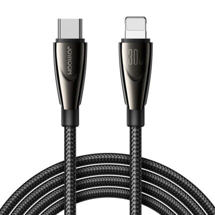 JOYROOM SA31-CL3 30W 1.2M Type-C to Lightning Pioneer Series Fast Charging Data Cable Black CE/ROHS Certified
