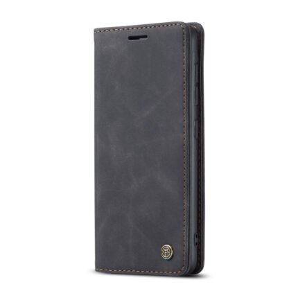 CaseMe-013 TPU Business Style Vintage Matte Horizontal Flap Leather Case for Samsung Galaxy S20/S20 5G Black