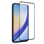 Silk Screen Full Screen Tempered Glass Screen Protector for Samsung Galaxy A55 Black