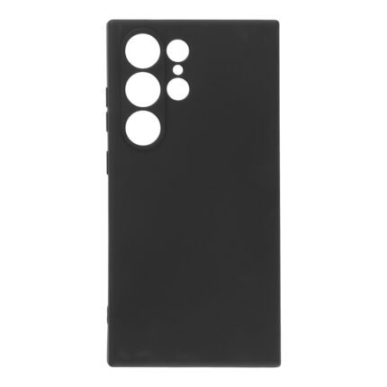 Full Pure Color Liquid Silicone Case for Samsung Galaxy S25 Ultra Black