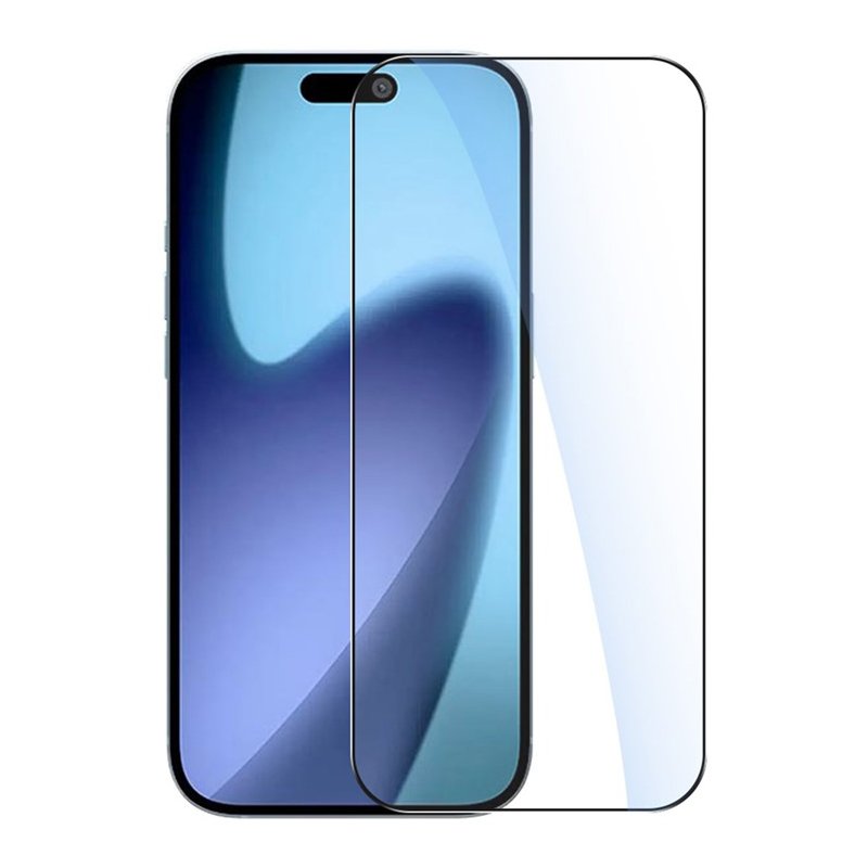 58220250620170324.jpg Silk Screen Full Screen Tempered Glass Screen Protector for iPhone 17 Pro Black - Image 1