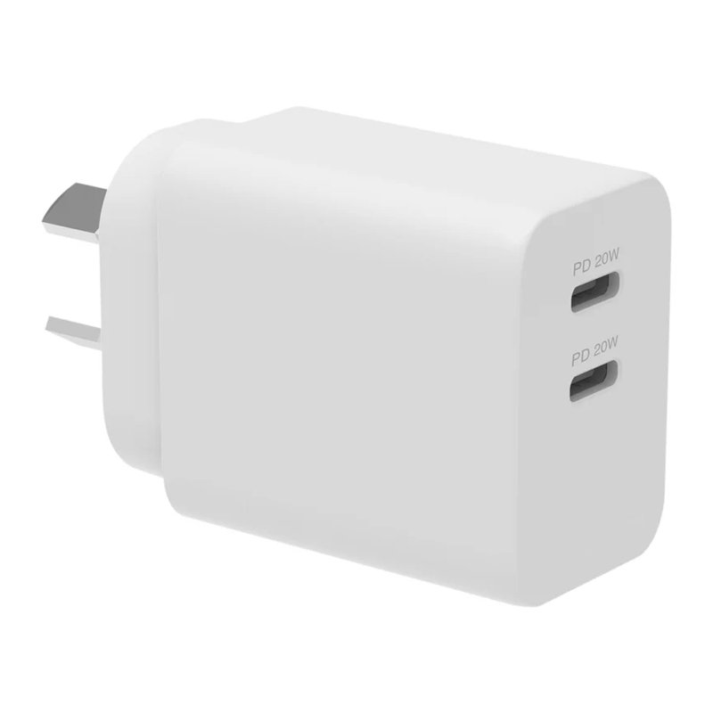 58420250609093133.jpg 20W Dual Type-C Ports Fast Charger White AU Plug - Image 1