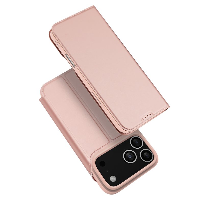 58720250704100607.jpg DUX DUCIS Skin Pro Series Magnetic Horizontal Flip Leather TPU + PU Case for iPhone 17 Pro Max Pink - Image 1