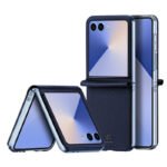 DUX DUCIS Bril Series Leather PU+PC Case for Samsung Galaxy Z Flip7 Blue
