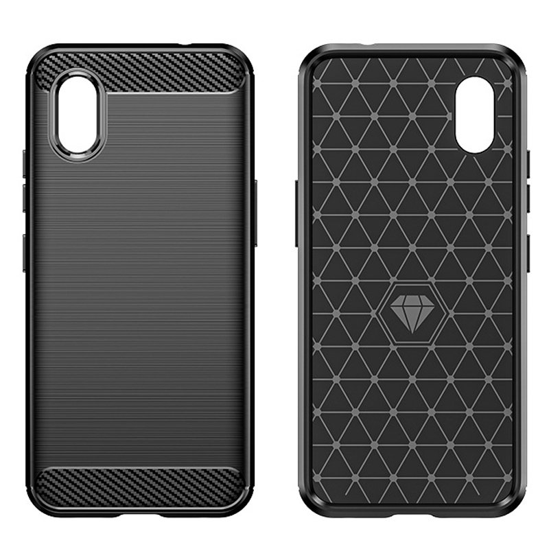 60520250628173646.jpg Brushed Texture Carbon Fiber TPU Soft Case for Samsung Galaxy Xcover7 Black - Image 1