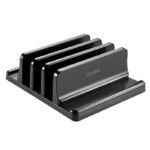 Vaydeer SZ2S031 Three Slots Adjustable Vertical Laptop Desktop Stand Black