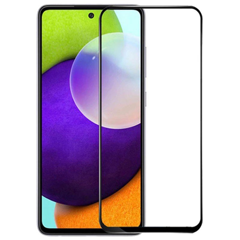 61420211210152328.jpg Silk Screen Full Screen Tempered Glass Screen Protector for Samsung Galaxy A52s 5G A528 Black - Image 1