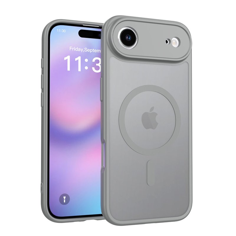 61620250809170322.jpg Upgraded Camera Hole Skin Feel Magnetic Drop-Proof Case for iPhone 17 Air Gray - Image 1