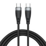 1M 100W Type-C to Type-C Charging Data Cable with Package Black HQ