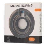 Magnetic Finger Ring Phone Holder with Silicone for iPhone 12 and Later Models Black+Black - Image 2