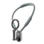 TELESIN MNM-001 Silicone Neck Mount Magnetic Selfie Phone Holder Gray