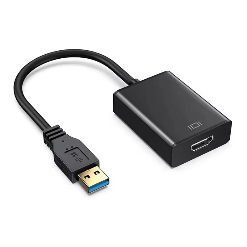 63420250328105039.jpg 1920*1080 60Hz USB 3.0(Male) to HDMI (Female) Same Screen Adapters Black - Image 1