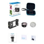 APEXEL CM-HB100CPL 100mm Macro Lens CPL Kit with Multi-Function Clip for Mobile Phone - Image 2