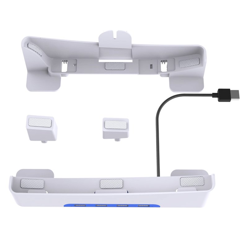 64320231228141817.jpg GP-528 Horizontal Stand with 4*USB2.0 Port HUB for Playstation 5 Slim Consoles - Image 1