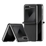DUX DUCIS Bril Series Leather PU+PC Case for Samsung Galaxy Z Flip6 F741/Z Flip7 FE F761 Black
