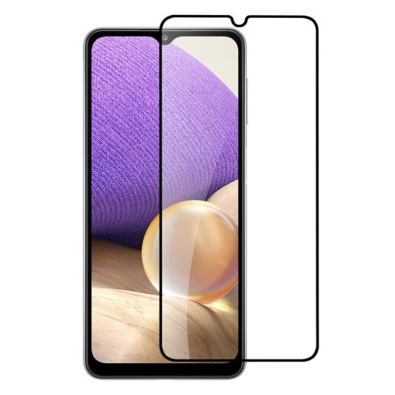 65620230202165243.jpg Silk Screen Full Screen Tempered Glass Screen Protector for Samsung Galaxy A14 5G A146 Black - Image 1