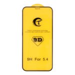 10Pcs 9D Full Screen Tempered Glass Screen Protector for iPhone 13 Mini 5.4" Black