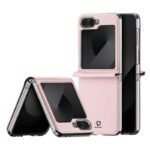 DUX DUCIS Bril Series Leather PU+PC Case for Samsung Galaxy Z Flip6 F741/Z Flip7 FE F761 Pink