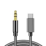JBC-007 Type-C Male to 3.5mm AUX Male Audio Adapter Cable with Package Black