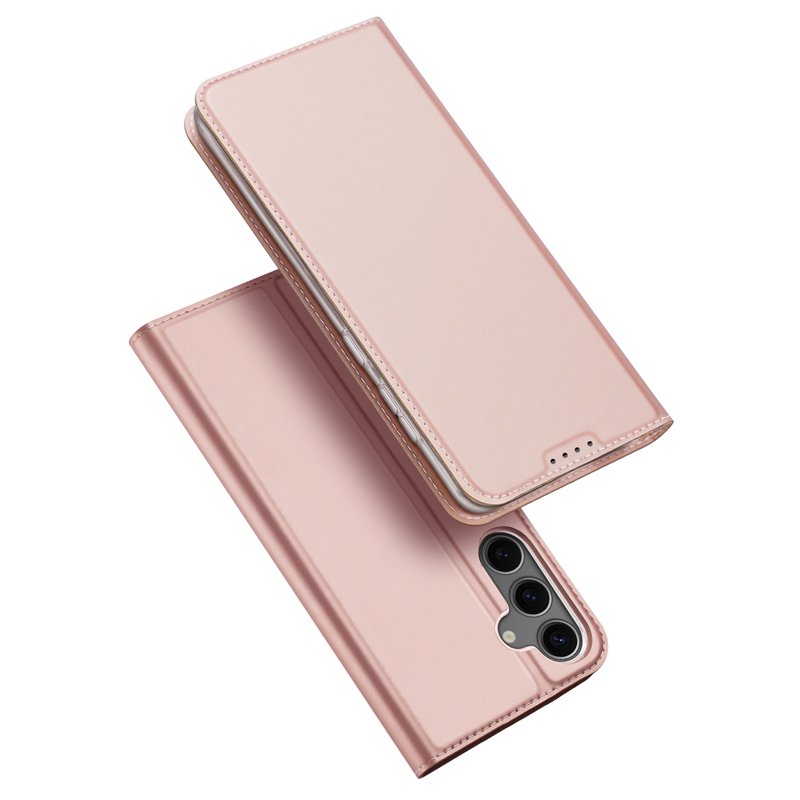 68720241231174107.jpg DUX DUCIS Skin Pro Series Magnetic Horizontal Flip Leather TPU + PU Case for Samsung Galaxy S25 Pink - Image 1