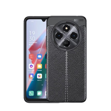 Litchi Texture TPU Case for Xiaomi Redmi 14C Black