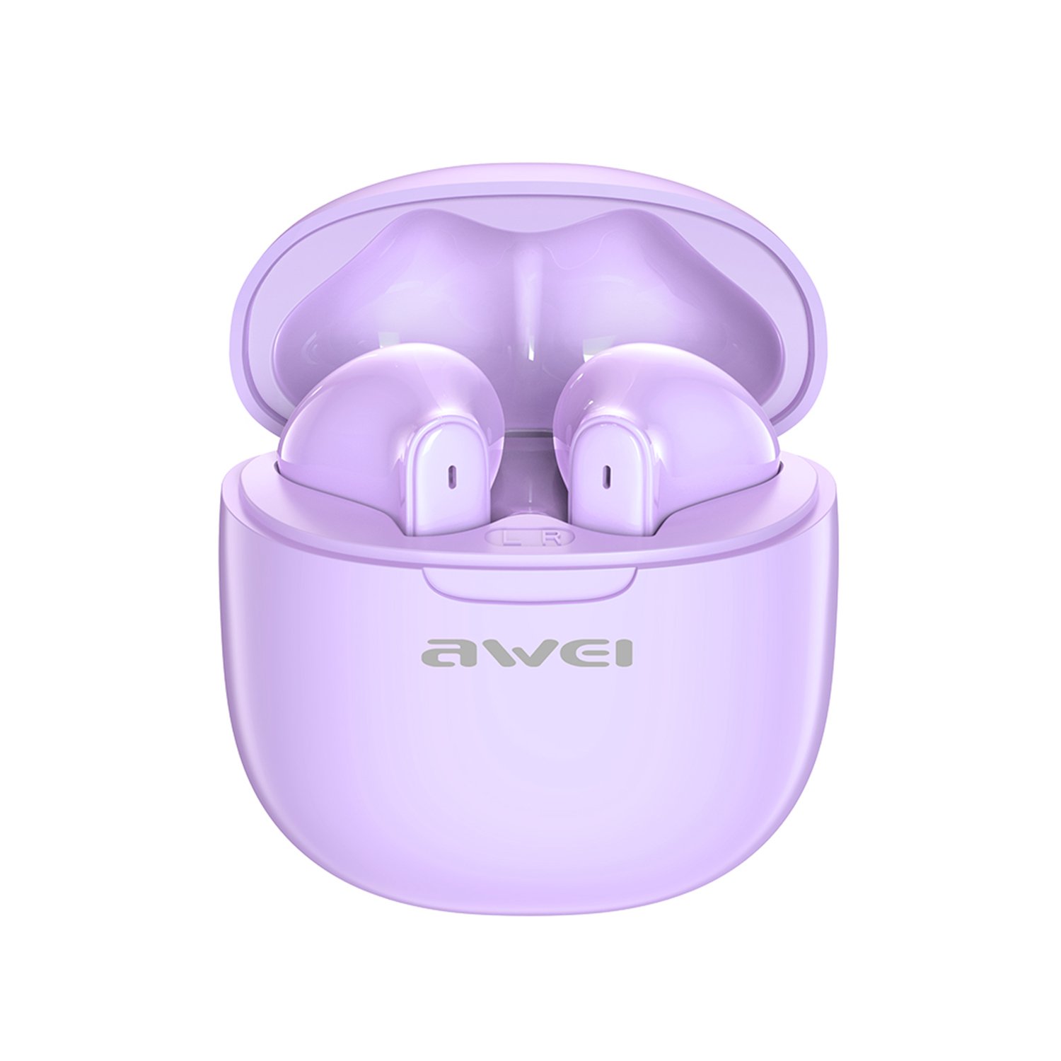 71420240906131615.jpg AWEI T68 ENC 4 Mic Noise Canceling TWS Deep Bass Bluetooth Earphones Purple - Image 1