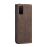 CaseMe-013 TPU Business Style Vintage Matte Horizontal Flap Leather Case for Samsung Galaxy S20/S20 5G Brown - Image 2