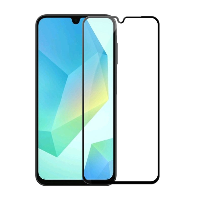 75720241206115145.jpg Silk Screen Full Screen Tempered Glass Screen Protector for Samsung Galaxy A16 Black - Image 1