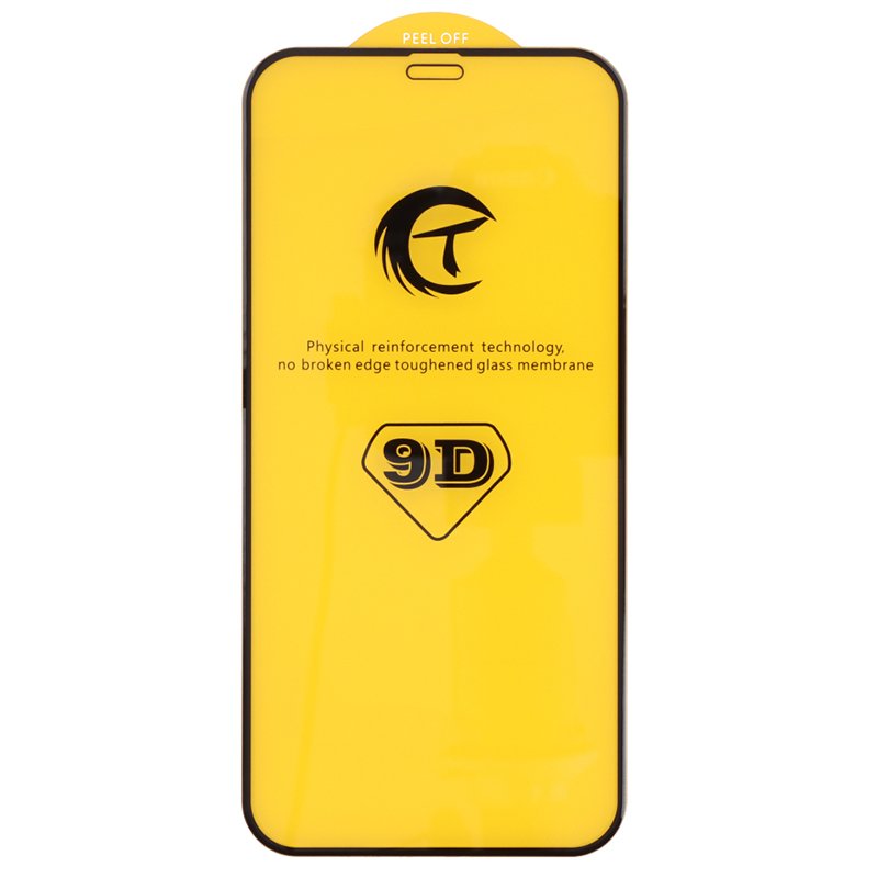 75820220927101057.jpg 9D Full Screen Tempered Glass Screen Protector for iPhone 14 Pro Max Black - Image 1