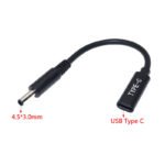 15cm Type-C(Female) to 4.5*3.0mm(Male) Adapter Cable for Laptop Charger