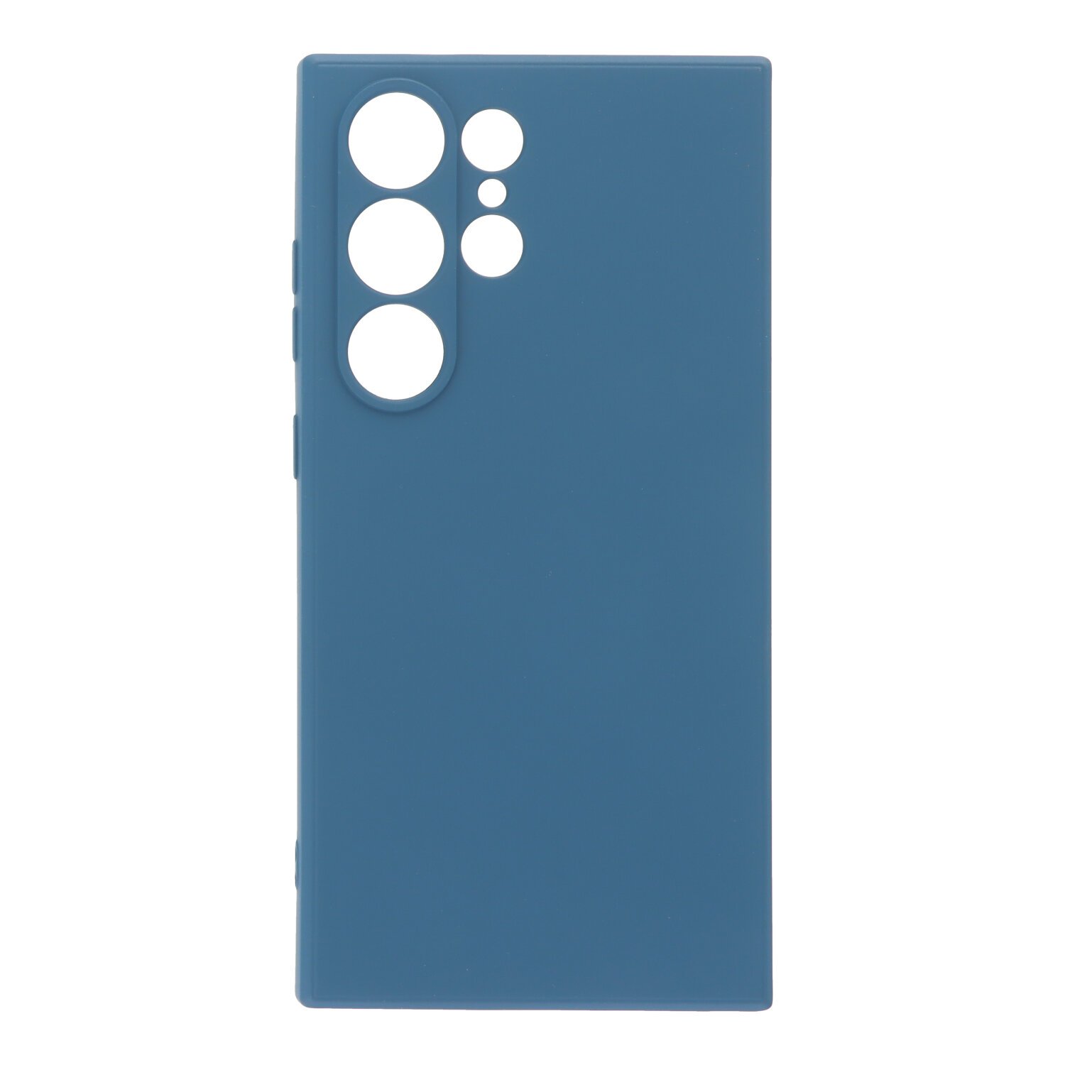 76320250107111903.jpg Full Pure Color Liquid Silicone Case for Samsung Galaxy S25 Ultra Dark Blue - Image 1