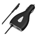 MKT-C07 15V/4A/70W Surface Car Charger with USB Charging Port for Surface Pro 3/4/5/6/7/8