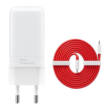 65W Type-C Charger with 1.5M Type-C to Type-C Cable without Package for Oneplus EU Plug OEM White