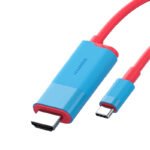 Hagibis SWC10 2M 4K 60Hz PD100W Type-C to HDMI HD Same Screen Cable for Nintendo Switch/OLED Red&Blue