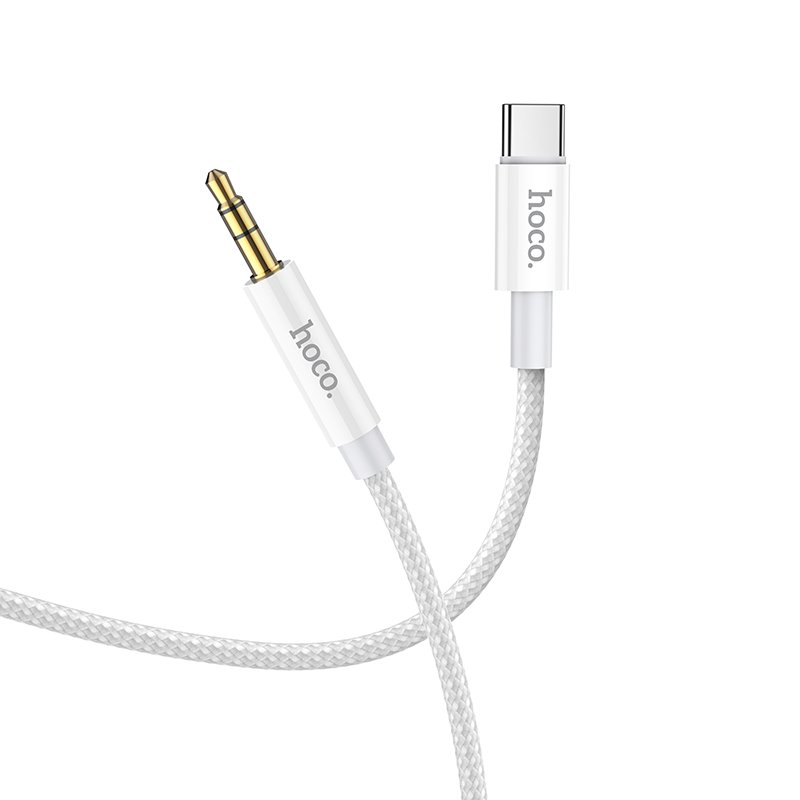 78620211120114406.jpg HOCO UPA19 1M Digital 3.5mm Audio to Type-C Conversion Cable Silver - Image 1
