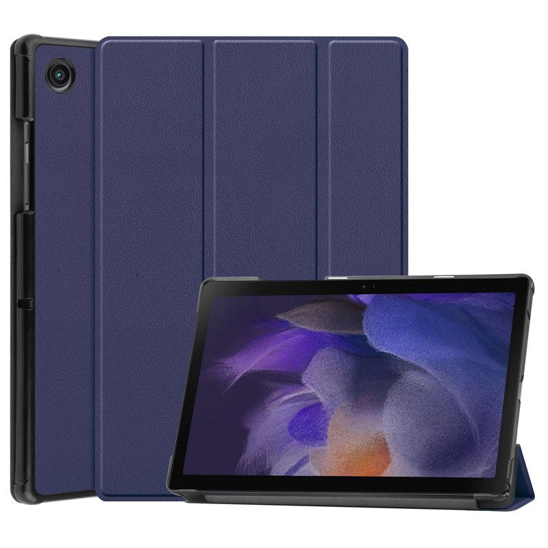 79220220304115102.jpg Triple Folding Case for Samsung Galaxy Tab A8 10.5 2021 Dark Blue - Image 1